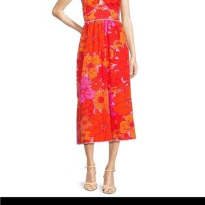 Vibrant Floral Midi Dress